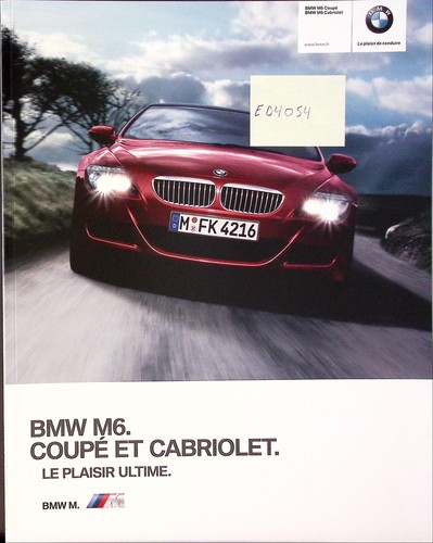 Ed4054 brochure bmw - m6, coupé