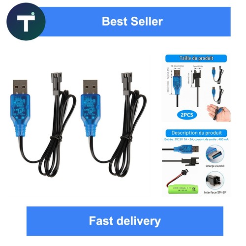 Chargeur batterie usb - 3.7v,