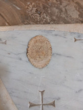 Altar Stone Marble Plaque Engraved Cross Church Chapel Catholic Religion 