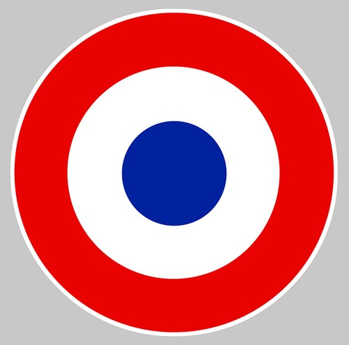 Cocarde france autocollant - cocarde,