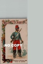 Chromo Chocolat L'AIGLON - HUNTER AFRICA 1833 war outfit