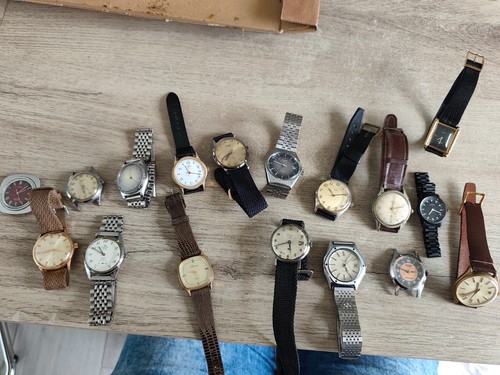 Lot montres mécaniques - 17,