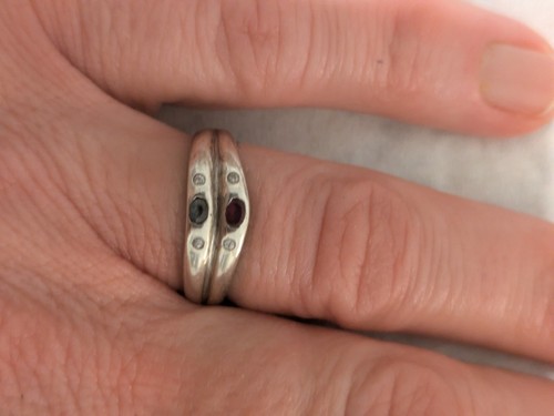 Bague argent 925 avec pierre - avec,