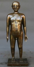 Collect China Copper Acupuncture Human Model Meridian Acupoint Person Statue