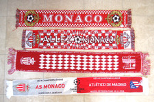 Lot 4 echarpe supporter Football Monaco UEFA Athletico vintage Retro