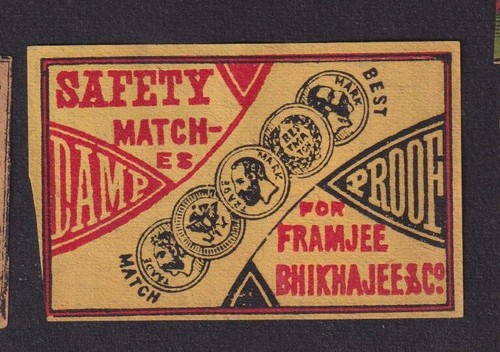 Antique match tag - match, japan