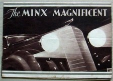 HILLMAN MINX MAGNIFICENT Car Sales Brochure 1936