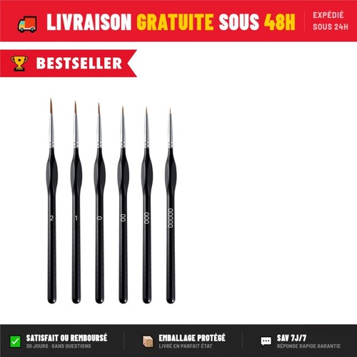Pinceaux détail fins - 6,