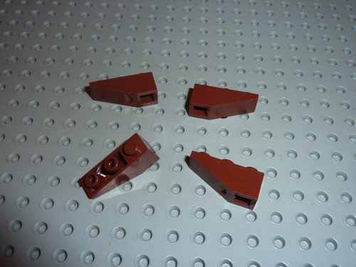 Lego redbrown slope brick - 4,