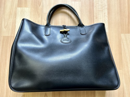 Sac main longchamp roseau - main,