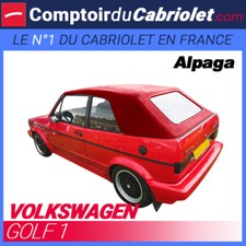 Capote Bordeaux pour Volkswagen Golf 1 cabriolet - Toile Alpaga Sonnenland