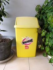 Malabar Artic Poubelle Cuisine Bar Epicerie Plastique France 50 L Jaune Rare
