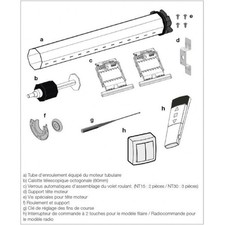 KIT NICE Axe Motorisé Filaire