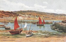 CP ILLUSTRATED THE HARBOUR LYME REGIS - FISHING BOATS - 42688