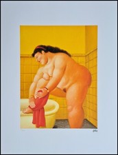 FERNANDO BOTERO * The Bathroom * 65 x 50 cm * Lithograph * Limited # 121/300