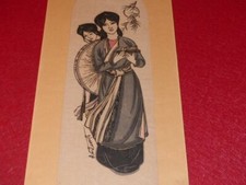 ART VIETNAM 1880 (?) STUNNING QUAN HO BAC NINH WOODCUT MUSIC TRADITION