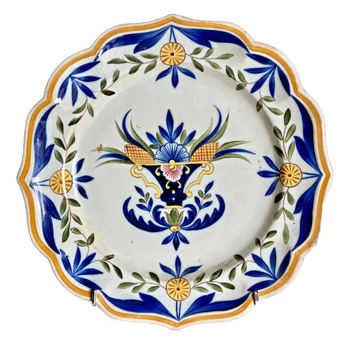 Assiette faïence charolles - assiette,