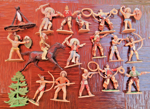 Lot figurines cow boy - lot,