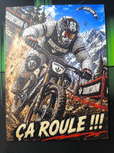 Plaque alu sourtsnow vtt - alu,