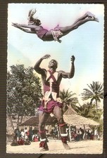 CONGO BELGE carte postale photo :  Danseurs  acrobatiques/ ed.Hoa-Qui