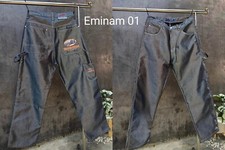 "SLIM SHADY" Vintage 90s GLANZ & SHINY Grey Jeans Baggy Eminem Hip Hop  W34