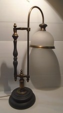 Lampe de table vintage en bois