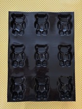 Demarle Flexipan Silicone Baking Tray, France, 9 Bear Cavities, USED Once