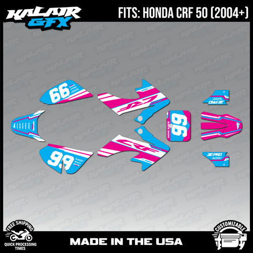 Graphics kit for honda - kit, crf50