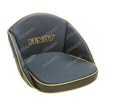 COUSSIN DE SIÈGE TRACTEUR FENDT - NOIR ET JAUNE - BRODE