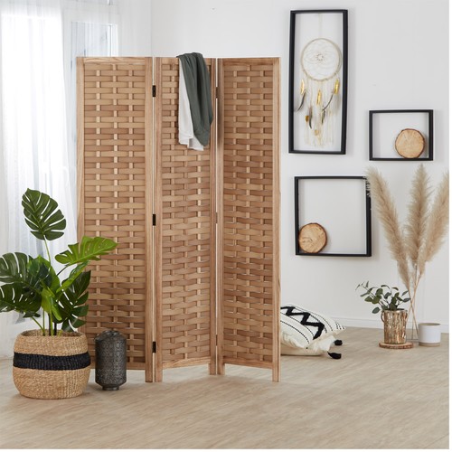 Paravent séparateur bois - paravent,