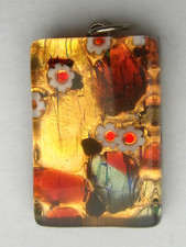 Pendentif Millefiori en verre