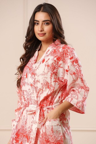 Kimono coton imprimé - kimono,