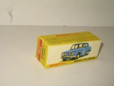 box 1414 dinky toys (RENAULT R8 gordini) identical hard cardboard unmarked copy