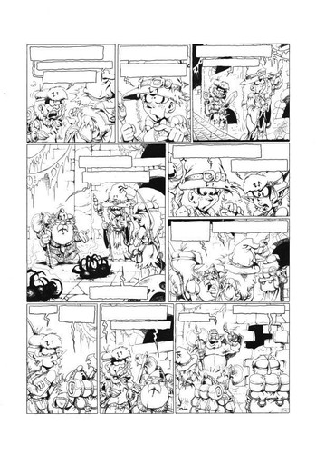 Planche originale le - bd,