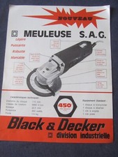OLD BLACK AND DECKER GRINDER BROCHURE