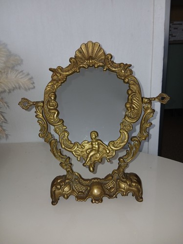 Miroir psyché table ancien - table,