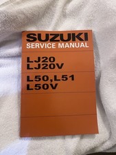 Suzuki Lj20 Lj20v Service Manual  Jimny Brute Iv 4x4 1971 1972 1973 1974 L50 L51