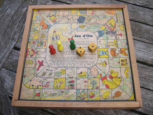 Ancien coffret jeu oie - coffret, de