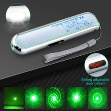 5000Miles Rechargeable Lazer Green Laser Pointer Pen Visible Beam COB Side Light