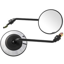Pair Miroir Rearview Retroviseurs Chrome Custom Moto A-Pro Gros M8