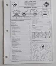 Fiche technique automobile OPEL FRONTERA 2.4 I Injection