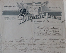 Facture 1918 EGLETONS Corrèze