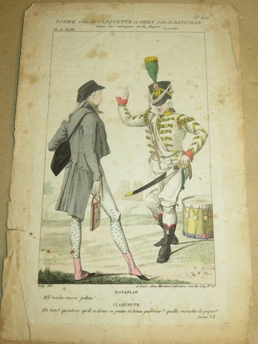 Martinet gravure costume - gravure,