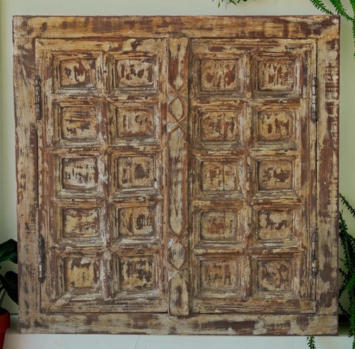 Décor mural ancien bois - décor,