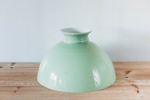 Bel abat jour opaline - opaline, vert