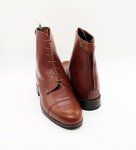 Bottes jodhpur cuir - cuir, rouge
