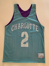 MAILLOT JERSEY NBA CHAMPION REVERSIBLE CHARLOTTE HORNETS LARRY JOHNSON