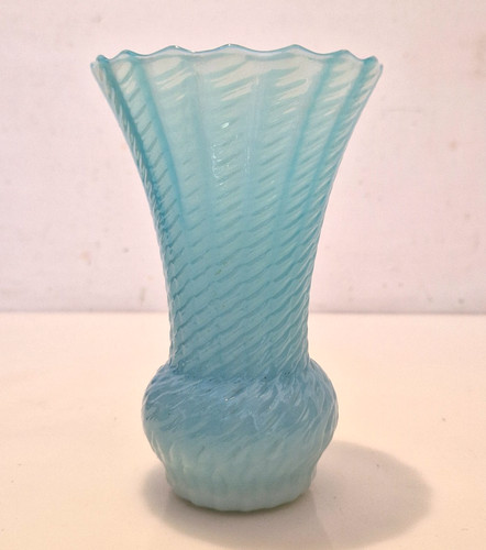 France vase opaline - opaline, bleu