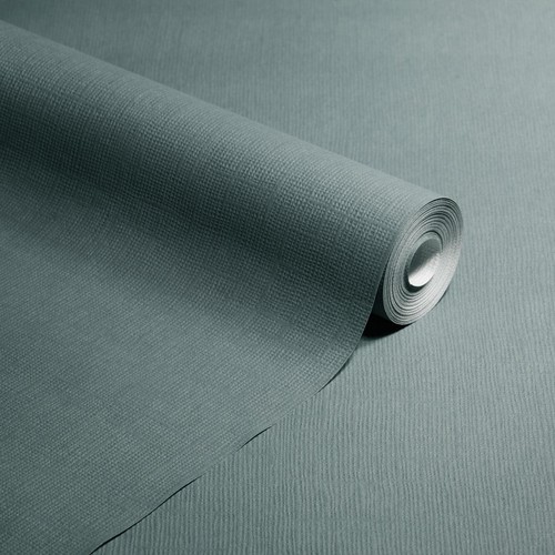 Papier peint texturé uni vert - papier,