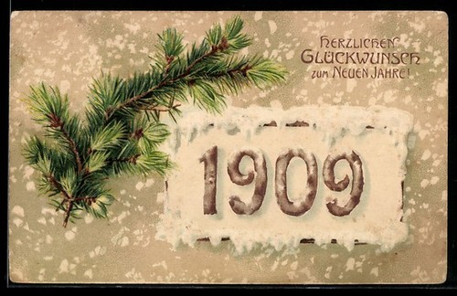 Carte postale année - , 1909